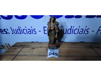 LOTE 049 - 01 IMAGEM DE SANTO SÉCULO XIX. (NO ESTADO)