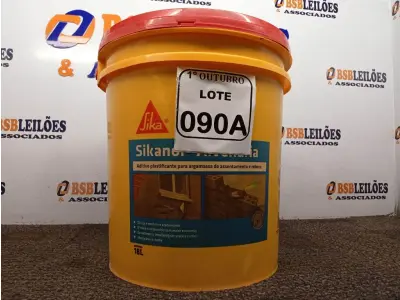 LOTE 090 - 01 BALDE SIKANOL ALVENARIA ADITIVO PLASTIFICANTE PARA ARGAMASSA, ASSENTAMENTOS E REBOCO 18L. (NO ESTADO) ATENÇÃO! FAZER A VISITAÇÃO ANTES DE ARREMATAR, NÃO SABEMOS SE FUNCIONA. LEILÃO NÃO TEM GARANTIA E NEM DEVOLUÇÃO, SUJEITO A POSSÍVEIS AVARIAS VISÍVEIS/OCULTAS E/OU AUSÊNCIA DE COMPONENTES