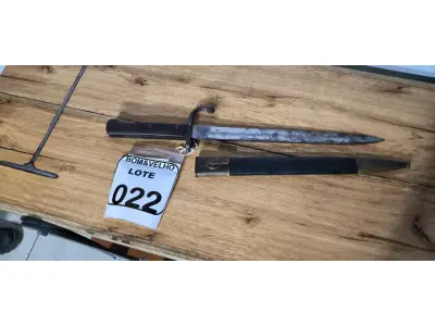 LOTE 022 - 01 FACA DE BAIONETA ALEMÃ. (NO ESTADO)