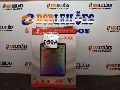 LOTE 050 - 01 SOM BLUETOOTH GRASEP MODELO D-8108(NOVO). (NO ESTADO) ATENÇÃO! FAZER A VISITAÇÃO ANTES DE ARREMATAR, NÃO SABEMOS SE FUNCIONA. LEILÃO NÃO TEM GARANTIA E NEM DEVOLUÇÃO, SUJEITO A POSSÍVEIS AVARIAS VISÍVEIS/OCULTAS E/OU AUSÊNCIA DE COMPONENTES.