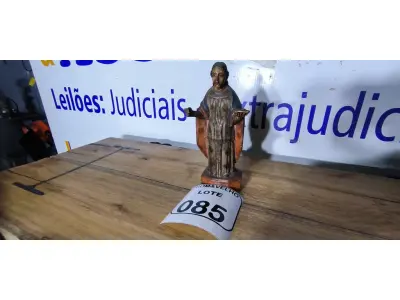 LOTE 085 - 01 IMAGEM DE SANTO SÉCULO XIX. (NO ESTADO)