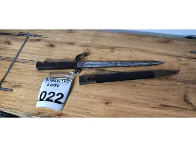 LOTE 022 - 01 FACA DE BAIONETA ALEMÃ. (NO ESTADO)