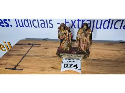LOTE 074 - 01 IMAGEM DE SANTO SÉCULO XIX. (NO ESTADO)