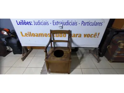 LOTE 034 - 01 VASO SANITÁRIO ANTIGO ORIGINAL USADO ATE ANOS 30. (NO ESTADO)