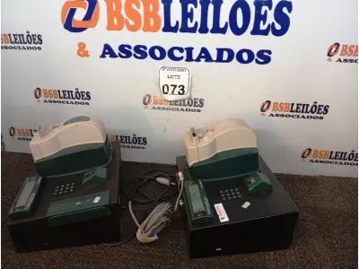 LOTE 073 - 02 RELÓGIOS DE PONTO MARCA CONDINREP. (NO ESTADO) ATENÇÃO! FAZER A VISITAÇÃO ANTES DE ARREMATAR, NÃO SABEMOS SE FUNCIONA. LEILÃO NÃO TEM GARANTIA E NEM DEVOLUÇÃO, SUJEITO A POSSÍVEIS AVARIAS VISÍVEIS/OCULTAS E/OU AUSÊNCIA DE COMPONENTES.