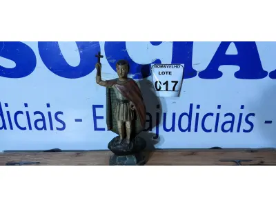 LOTE 017 - 01 IMAGEM SANTO SÉCULO XIX. (NO ESTADO)