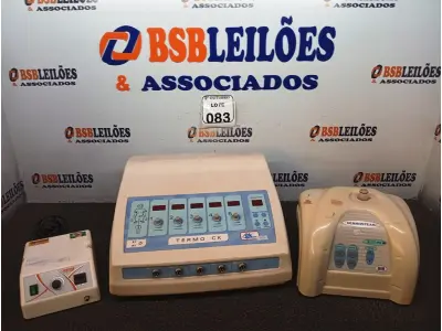 LOTE 083 - 01 APARELHO PARA ESTÉTICA CK MODELO G5V, 01 DERMOSTEAM E 01 APARELHO ODONTOLÓGICO. (NO ESTADO) ATENÇÃO! FAZER A VISITAÇÃO ANTES DE ARREMATAR, NÃO SABEMOS SE FUNCIONA. LEILÃO NÃO TEM GARANTIA E NEM DEVOLUÇÃO, SUJEITO A POSSÍVEIS AVARIAS VISÍVEIS/OCULTAS E/OU AUSÊNCIA DE COMPONENTES.