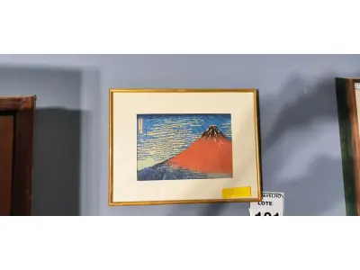 LOTE 101 - 01 KATSUSHIKA HOKUSAI FUJI. (NO ESTADO)