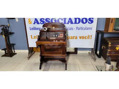 LOTE 001 - 01GRAHAM BELL.TELEFONE ORIGINAL, FABRICADO POR WESTERN ELETRIC CO , CHICAGO USA EM 1884. (NO ESTADO)