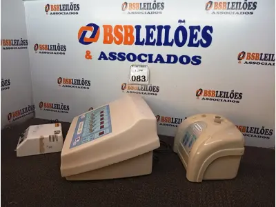LOTE 083 - 01 APARELHO PARA ESTÉTICA CK MODELO G5V, 01 DERMOSTEAM E 01 APARELHO ODONTOLÓGICO. (NO ESTADO) ATENÇÃO! FAZER A VISITAÇÃO ANTES DE ARREMATAR, NÃO SABEMOS SE FUNCIONA. LEILÃO NÃO TEM GARANTIA E NEM DEVOLUÇÃO, SUJEITO A POSSÍVEIS AVARIAS VISÍVEIS/OCULTAS E/OU AUSÊNCIA DE COMPONENTES.
