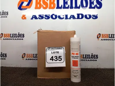 LOTE 435 - 12 SELANTES PU-40 MULTIUSO DE POLIURETANO. (NO ESTADO) ATENÇÃO! FAZER A VISITAÇÃO ANTES DE ARREMATAR, NÃO SABEMOS SE FUNCIONA. LEILÃO NÃO TEM GARANTIA E NEM DEVOLUÇÃO, SUJEITO A POSSÍVEIS AVARIAS VISÍVEIS/OCULTAS E/OU AUSÊNCIA DE COMPONENTES.