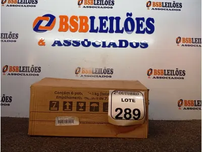 LOTE 289 - 06 REJUNTES ACRÍLICO 1KG CADA. (NO ESTADO) ATENÇÃO! FAZER A VISITAÇÃO ANTES DE ARREMATAR, NÃO SABEMOS SE FUNCIONA. LEILÃO NÃO TEM GARANTIA E NEM DEVOLUÇÃO, SUJEITO A POSSÍVEIS AVARIAS VISÍVEIS/OCULTAS E/OU AUSÊNCIA DE COMPONENTES.