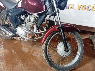 LOTE 004 - 01 MOTO HONDA/CG150 FAN ESI; COR VINHO; ANO 2011. (NO ESTADO) (TODOS DOCUMENTOS 2024 PAGOS)