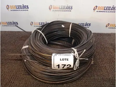 LOTE 172 - 02 ROLOS DE CABOS PARA TVS ANTIGAS. (NO ESTADO) ATENÇÃO! FAZER A VISITAÇÃO ANTES DE ARREMATAR, NÃO SABEMOS SE FUNCIONA. LEILÃO NÃO TEM GARANTIA E NEM DEVOLUÇÃO, SUJEITO A POSSÍVEIS AVARIAS VISÍVEIS/OCULTAS E/OU AUSÊNCIA DE COMPONENTES.