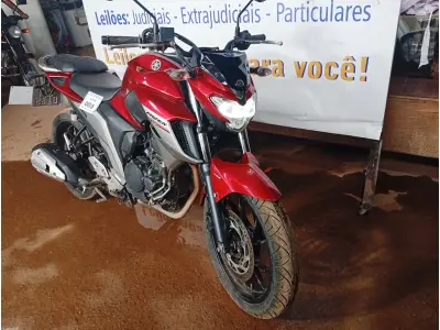 LOTE 003 - 01 MOTO YAMAHA/FZ25 FAZER; COR VERMELHA; ANO 2020. (NO ESTADO) (TODOS DOCUMENTOS 2024 PAGOS)