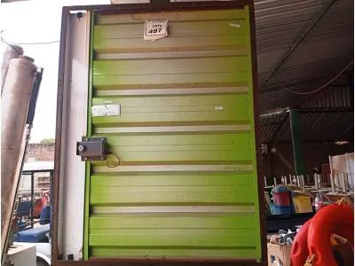 LOTE 497 - 01 LOTE COM 11 PORTAS DE FERRO NA COR VERDE DE 1.X1,16CM. (NO ESTADO) ATENÇÃO! FAZER A VISITAÇÃO ANTES DE ARREMATAR, NÃO SABEMOS SE FUNCIONA. LEILÃO NÃO TEM GARANTIA E NEM DEVOLUÇÃO, SUJEITO A POSSÍVEIS AVARIAS VISÍVEIS/OCULTAS E/OU AUSÊNCIA DE COMPONENTES.