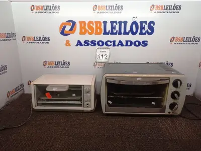 LOTE 112 - 02 FORNOS ELÉTRICOS. MARCAS PHILCO E BLACK E DECKER. (NO ESTADO) ATENÇÃO! FAZER A VISITAÇÃO ANTES DE ARREMATAR, NÃO SABEMOS SE FUNCIONA. LEILÃO NÃO TEM GARANTIA E NEM DEVOLUÇÃO, SUJEITO A POSSÍVEIS AVARIAS VISÍVEIS/OCULTAS E/OU AUSÊNCIA DE COMPONENTES.