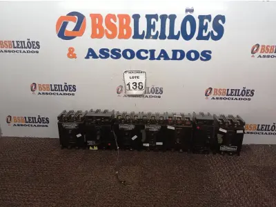 LOTE 138 - 07 DISJUNTORES TAMANHOS DIVERSOS. (NO ESTADO) ATENÇÃO! FAZER A VISITAÇÃO ANTES DE ARREMATAR, NÃO SABEMOS SE FUNCIONA. LEILÃO NÃO TEM GARANTIA E NEM DEVOLUÇÃO, SUJEITO A POSSÍVEIS AVARIAS VISÍVEIS/OCULTAS E/OU AUSÊNCIA DE COMPONENTES.