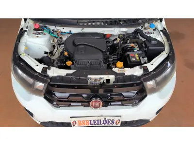 LOTE 001 - 01 FIAT/MOBI EASY, COR BRANCA , ALCOOL/GASOLINA , ANO 2019 (NO ESTADO)  (TODOS DOCUMENTOS 2024 PAGOS)