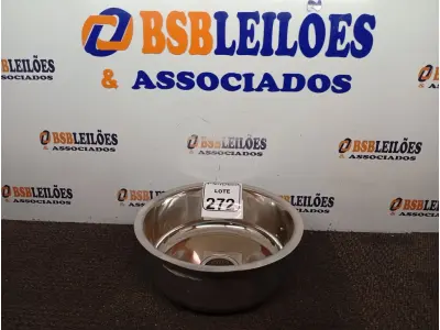 LOTE 272 - 01 CUBA EM INOX N°32 AÇO 430 32X14 MARCA FABRINOX.(NOVA) (NO ESTADO) ATENÇÃO! FAZER A VISITAÇÃO ANTES DE ARREMATAR, NÃO SABEMOS SE FUNCIONA. LEILÃO NÃO TEM GARANTIA E NEM DEVOLUÇÃO, SUJEITO A POSSÍVEIS AVARIAS VISÍVEIS/OCULTAS E/OU AUSÊNCIA DE COMPONENTES.
