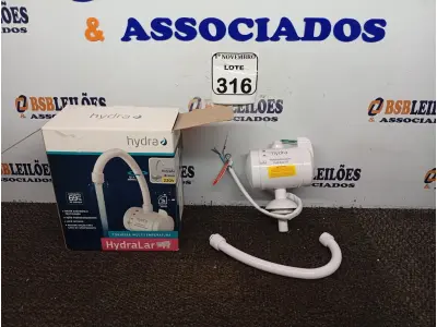 LOTE 316 - 01 TORNEIRA HYDRA MULTI-TEMPERATURA P/ BANCADA 220V. (NO ESTADO) ATENÇÃO! FAZER A VISITAÇÃO ANTES DE ARREMATAR, NÃO SABEMOS SE FUNCIONA. LEILÃO NÃO TEM GARANTIA E NEM DEVOLUÇÃO, SUJEITO A POSSÍVEIS AVARIAS VISÍVEIS/OCULTAS E/OU AUSÊNCIA DE COMPONENTES.