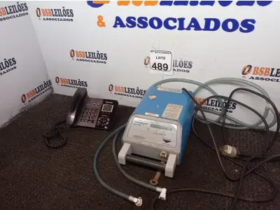LOTE 489 - 01 COMPRESSOR VASCULAR E 01 APARELHO DE TELEFONE. (NO ESTADO) ATENÇÃO! FAZER A VISITAÇÃO ANTES DE ARREMATAR, NÃO SABEMOS SE FUNCIONA. LEILÃO NÃO TEM GARANTIA E NEM DEVOLUÇÃO, SUJEITO A POSSÍVEIS AVARIAS VISÍVEIS/OCULTAS E/OU AUSÊNCIA DE COMPONENTES.
