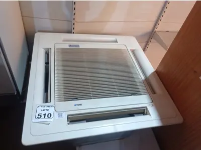 LOTE 510 - 01 EVAPORADORA DE TETO K7 MARCA YORK. (NO ESTADO) ATENÇÃO! FAZER A VISITAÇÃO ANTES DE ARREMATAR, NÃO SABEMOS SE FUNCIONA. LEILÃO NÃO TEM GARANTIA E NEM DEVOLUÇÃO, SUJEITO A POSSÍVEIS AVARIAS VISÍVEIS/OCULTAS E/OU AUSÊNCIA DE COMPONENTES.