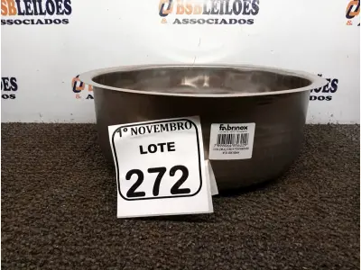 LOTE 272 - 01 CUBA EM INOX N°32 AÇO 430 32X14 MARCA FABRINOX.(NOVA) (NO ESTADO) ATENÇÃO! FAZER A VISITAÇÃO ANTES DE ARREMATAR, NÃO SABEMOS SE FUNCIONA. LEILÃO NÃO TEM GARANTIA E NEM DEVOLUÇÃO, SUJEITO A POSSÍVEIS AVARIAS VISÍVEIS/OCULTAS E/OU AUSÊNCIA DE COMPONENTES.
