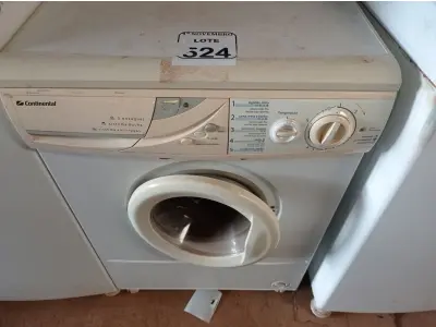 LOTE 524 - 01 MÁQUINA DE LAVAR ROUPAS CONTINENTAL. (NO ESTADO) ATENÇÃO! FAZER A VISITAÇÃO ANTES DE ARREMATAR, NÃO SABEMOS SE FUNCIONA. LEILÃO NÃO TEM GARANTIA E NEM DEVOLUÇÃO, SUJEITO A POSSÍVEIS AVARIAS VISÍVEIS/OCULTAS E/OU AUSÊNCIA DE COMPONENTES.