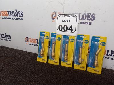 LOTE 004 - 05 KITS DE ROSCAS P/ TORNEIRAS (NOVO). (NO ESTADO) ATENÇÃO! FAZER A VISITAÇÃO ANTES DE ARREMATAR, NÃO SABEMOS SE FUNCIONA. LEILÃO NÃO TEM GARANTIA E NEM DEVOLUÇÃO, SUJEITO A POSSÍVEIS AVARIAS VISÍVEIS/OCULTAS E/OU AUSÊNCIA DE COMPONENTES.