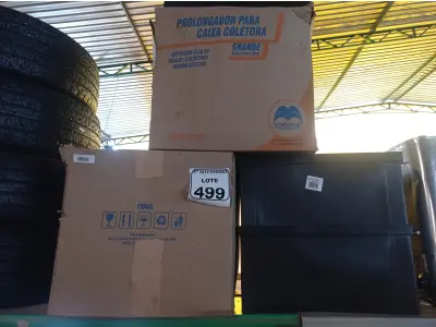 LOTE 499 - 06 PROLONGADORES P/ CAIXA COLETORA.  (NO ESTADO) ATENÇÃO! FAZER A VISITAÇÃO ANTES DE ARREMATAR, NÃO SABEMOS SE FUNCIONA. LEILÃO NÃO TEM GARANTIA E NEM DEVOLUÇÃO, SUJEITO A POSSÍVEIS AVARIAS VISÍVEIS/OCULTAS E/OU AUSÊNCIA DE COMPONENTES.