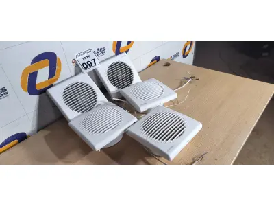 LOTE 097 - 05 EXAUSTORES PARA BANHEIRO. (NO ESTADO) ATENÇÃO! FAZER A VISITAÇÃO ANTES DE ARREMATAR, NÃO SABEMOS SE FUNCIONA. LEILÃO NÃO TEM GARANTIA E NEM DEVOLUÇÃO, SUJEITO A POSSÍVEIS AVARIAS VISÍVEIS/OCULTAS E/OU AUSÊNCIA DE COMPONENTES.