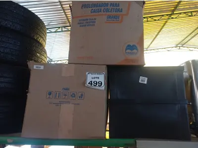 LOTE 499 - 06 PROLONGADORES P/ CAIXA COLETORA.  (NO ESTADO) ATENÇÃO! FAZER A VISITAÇÃO ANTES DE ARREMATAR, NÃO SABEMOS SE FUNCIONA. LEILÃO NÃO TEM GARANTIA E NEM DEVOLUÇÃO, SUJEITO A POSSÍVEIS AVARIAS VISÍVEIS/OCULTAS E/OU AUSÊNCIA DE COMPONENTES.