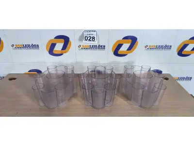 LOTE 028 - 03 BALDES EM ACRÍLICO TRANSPARENTE PARA COMBO. (NO ESTADO) ATENÇÃO! FAZER A VISITAÇÃO ANTES DE ARREMATAR, NÃO SABEMOS SE FUNCIONA. LEILÃO NÃO TEM GARANTIA E NEM DEVOLUÇÃO, SUJEITO A POSSÍVEIS AVARIAS VISÍVEIS/OCULTAS E/OU AUSÊNCIA DE COMPONENTES.