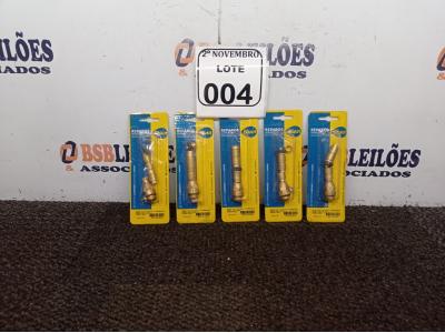 LOTE 004 - 05 KITS DE ROSCAS P/ TORNEIRAS (NOVO). (NO ESTADO) ATENÇÃO! FAZER A VISITAÇÃO ANTES DE ARREMATAR, NÃO SABEMOS SE FUNCIONA. LEILÃO NÃO TEM GARANTIA E NEM DEVOLUÇÃO, SUJEITO A POSSÍVEIS AVARIAS VISÍVEIS/OCULTAS E/OU AUSÊNCIA DE COMPONENTES.