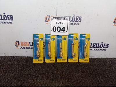 LOTE 004 - 05 KITS DE ROSCAS P/ TORNEIRAS (NOVO). (NO ESTADO) ATENÇÃO! FAZER A VISITAÇÃO ANTES DE ARREMATAR, NÃO SABEMOS SE FUNCIONA. LEILÃO NÃO TEM GARANTIA E NEM DEVOLUÇÃO, SUJEITO A POSSÍVEIS AVARIAS VISÍVEIS/OCULTAS E/OU AUSÊNCIA DE COMPONENTES.