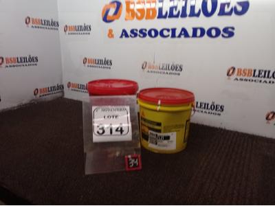 LOTE 314 - 01 SIKA ECO PRIMER ASFÁLTICO DISPERSO EM ÁGUA 3,6L E 01 ADITIVO PLASTIFICANTE P/ARGAMASSA MARCA DRYKAL 3,5L(NOVO). (NO ESTADO) ATENÇÃO! FAZER A VISITAÇÃO ANTES DE ARREMATAR, NÃO SABEMOS SE FUNCIONA. LEILÃO NÃO TEM GARANTIA E NEM DEVOLUÇÃO, SUJEITO A POSSÍVEIS AVARIAS VISÍVEIS/OCULTAS E/OU AUSÊNCIA DE COMPONENTES.