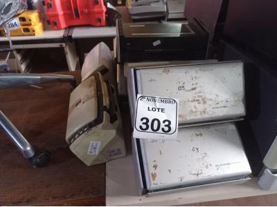 LOTE 303 - 09 SCANNER’S MARCAS E MODELOS DIVERSOS. (NO ESTADO) ATENÇÃO! FAZER A VISITAÇÃO ANTES DE ARREMATAR, NÃO SABEMOS SE FUNCIONA. LEILÃO NÃO TEM GARANTIA E NEM DEVOLUÇÃO, SUJEITO A POSSÍVEIS AVARIAS VISÍVEIS/OCULTAS E/OU AUSÊNCIA DE COMPONENTES.