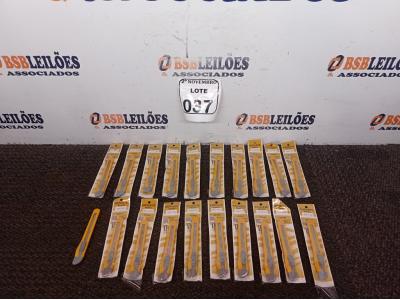 LOTE 037 - 20 ESTILETES MARCA EHC(NOVO). (NO ESTADO) ATENÇÃO! FAZER A VISITAÇÃO ANTES DE ARREMATAR, NÃO SABEMOS SE FUNCIONA. LEILÃO NÃO TEM GARANTIA E NEM DEVOLUÇÃO, SUJEITO A POSSÍVEIS AVARIAS VISÍVEIS/OCULTAS E/OU AUSÊNCIA DE COMPONENTES.