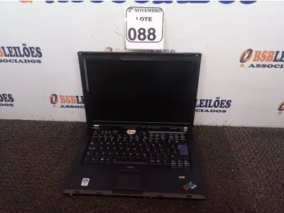 LOTE 088 - 01 NOTEBOOK MARCA IBM. (NO ESTADO) ATENÇÃO! FAZER A VISITAÇÃO ANTES DE ARREMATAR, NÃO SABEMOS SE FUNCIONA. LEILÃO NÃO TEM GARANTIA E NEM DEVOLUÇÃO, SUJEITO A POSSÍVEIS AVARIAS VISÍVEIS/OCULTAS E/OU AUSÊNCIA DE COMPONENTES.