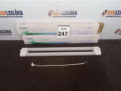 LOTE 247 - 02 LUMINÁRIAS DUOLED 18W MARCA ELGIN(NOVO). (NO ESTADO) ATENÇÃO! FAZER A VISITAÇÃO ANTES DE ARREMATAR, NÃO SABEMOS SE FUNCIONA. LEILÃO NÃO TEM GARANTIA E NEM DEVOLUÇÃO, SUJEITO A POSSÍVEIS AVARIAS VISÍVEIS/OCULTAS E/OU AUSÊNCIA DE COMPONENTES.