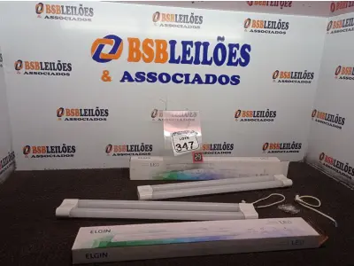 LOTE 347 - 02 LUMINÁRIAS DUOLED 18W MARCA ELGIN(NOVO). (NO ESTADO) ATENÇÃO! FAZER A VISITAÇÃO ANTES DE ARREMATAR, NÃO SABEMOS SE FUNCIONA. LEILÃO NÃO TEM GARANTIA E NEM DEVOLUÇÃO, SUJEITO A POSSÍVEIS AVARIAS VISÍVEIS/OCULTAS E/OU AUSÊNCIA DE COMPONENTES.