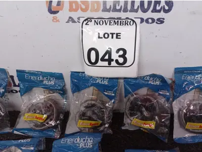 LOTE 043 - 01 LOTE C/APROXIMADAMENTE 09 RESISTÊNCIAS P/CHUVEIROS MARCA ENERBRAS(NOVO). (NO ESTADO) ATENÇÃO! FAZER A VISITAÇÃO ANTES DE ARREMATAR, NÃO SABEMOS SE FUNCIONA. LEILÃO NÃO TEM GARANTIA E NEM DEVOLUÇÃO, SUJEITO A POSSÍVEIS AVARIAS VISÍVEIS/OCULTAS E/OU AUSÊNCIA DE COMPONENTES.