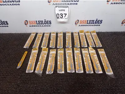LOTE 037 - 20 ESTILETES MARCA EHC(NOVO). (NO ESTADO) ATENÇÃO! FAZER A VISITAÇÃO ANTES DE ARREMATAR, NÃO SABEMOS SE FUNCIONA. LEILÃO NÃO TEM GARANTIA E NEM DEVOLUÇÃO, SUJEITO A POSSÍVEIS AVARIAS VISÍVEIS/OCULTAS E/OU AUSÊNCIA DE COMPONENTES.