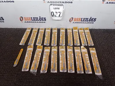 LOTE 037 - 20 ESTILETES MARCA EHC(NOVO). (NO ESTADO) ATENÇÃO! FAZER A VISITAÇÃO ANTES DE ARREMATAR, NÃO SABEMOS SE FUNCIONA. LEILÃO NÃO TEM GARANTIA E NEM DEVOLUÇÃO, SUJEITO A POSSÍVEIS AVARIAS VISÍVEIS/OCULTAS E/OU AUSÊNCIA DE COMPONENTES.