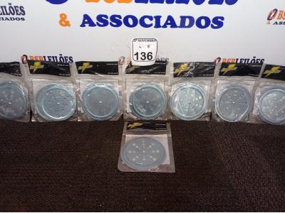 LOTE 136 - 08 TAMPAS DE RALO EM INOX(NOVO). (NO ESTADO) ATENÇÃO! FAZER A VISITAÇÃO ANTES DE ARREMATAR, NÃO SABEMOS SE FUNCIONA. LEILÃO NÃO TEM GARANTIA E NEM DEVOLUÇÃO, SUJEITO A POSSÍVEIS AVARIAS VISÍVEIS/OCULTAS E/OU AUSÊNCIA DE COMPONENTES.