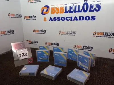 LOTE 129 - 10 DATA CARTIGUE DELL ULTRIUM 4 880GB/16000GB. (NO ESTADO) ATENÇÃO! FAZER A VISITAÇÃO ANTES DE ARREMATAR, NÃO SABEMOS SE FUNCIONA. LEILÃO NÃO TEM GARANTIA E NEM DEVOLUÇÃO, SUJEITO A POSSÍVEIS AVARIAS VISÍVEIS/OCULTAS E/OU AUSÊNCIA DE COMPONENTES.