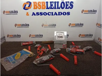 LOTE 396 - 01 LOTE C/APROXIMADAMENTE 10 MINI ROLOS P/PINTURA MARCAS E MODELOS DIVERSOS(NOVO). (NO ESTADO) ATENÇÃO! FAZER A VISITAÇÃO ANTES DE ARREMATAR, NÃO SABEMOS SE FUNCIONA. LEILÃO NÃO TEM GARANTIA E NEM DEVOLUÇÃO, SUJEITO A POSSÍVEIS AVARIAS VISÍVEIS/OCULTAS E/OU AUSÊNCIA DE COMPONENTES.