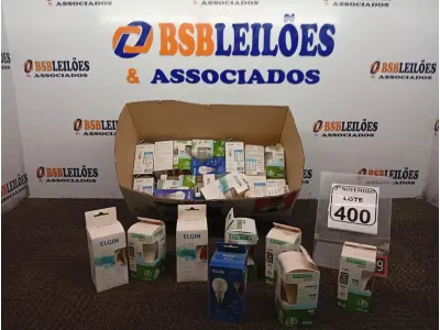 LOTE 400 - 01 LOTE C/VÁRIAS LÂMPADAS MARCAS E MODELOS DIVERSOS(NOVO). (NO ESTADO) ATENÇÃO! FAZER A VISITAÇÃO ANTES DE ARREMATAR, NÃO SABEMOS SE FUNCIONA. LEILÃO NÃO TEM GARANTIA E NEM DEVOLUÇÃO, SUJEITO A POSSÍVEIS AVARIAS VISÍVEIS/OCULTAS E/OU AUSÊNCIA DE COMPONENTES.