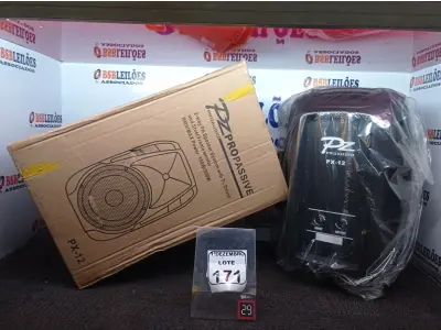 LOTE 171 - 01 CAIXA DE SOM PASSIVA MARCA PZ PRO ÁUDIO. (NO ESTADO) ATENÇÃO! FAZER A VISITAÇÃO ANTES DE ARREMATAR, NÃO SABEMOS SE FUNCIONA. LEILÃO NÃO TEM GARANTIA E NEM DEVOLUÇÃO, SUJEITO A POSSÍVEIS AVARIAS VISÍVEIS/OCULTAS E/OU AUSÊNCIA DE COMPONENTES.